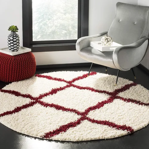 Miniatura 88 de Safavieh - Dallas Shag Collection SGD257A - Alfombra de área con diseño de enrejado de 10 x 14 pies
