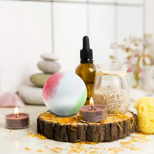 Miniatura 5 de Set de regalo de bombas de baño, 10 bombas de burbujas orgánicas, para el día de San Valentín, Navidad