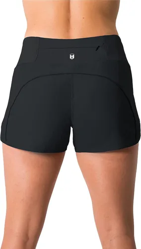 Miniatura 4 de Tough Mode Apparel - Pantalones cortos para mujer, ligeros, con forro de malla, bolsillo con cremallera, para hacer ejercicio, correr, entrenamiento