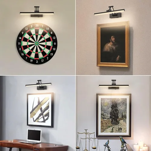 Miniatura 4 de Joossnwell Luz para Cuadros a Batería Luz Inalámbrica para Cuadros para Pinturas con Control Remoto 15.5 Pulgadas Regulable y Temporizador Luz