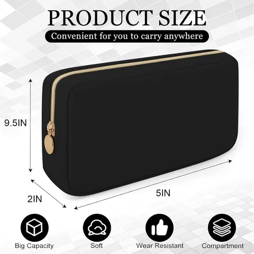 Miniatura 2 de XSUIOY Bolsa de maquillaje de viaje para bolso, bonita bolsa de maquillaje preparada para cosméticos, bolsa organizadora para mujeres, bolsa