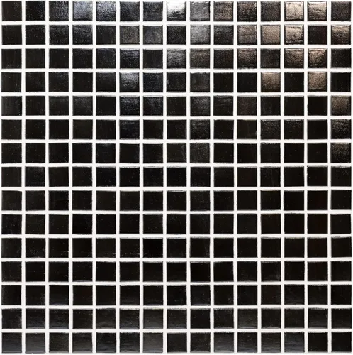 Miniatura 2 de URBN - Mosaico de vidrio iridiscente contemporáneo, casi negro pero gris oscuro, para interiores y exteriores, una caja de 20 hojas