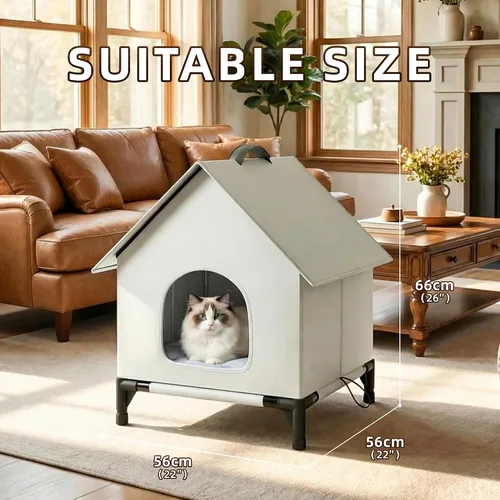 Miniatura 4 de Casa para gatos (XL, Frío)