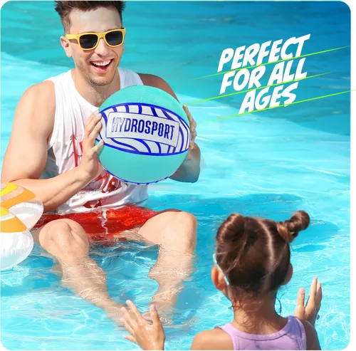 Miniatura 6 de Baloncesto de piscina (talla 3) – Juguetes de piscina para niños, adolescentes y adultos – Baloncesto acuático para fiestas en piscinas – Pelotas