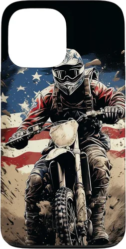 Miniatura 24 de Dirt Bike American Flag Motocross Enduro Biker 4th of July Case for iPhone 17