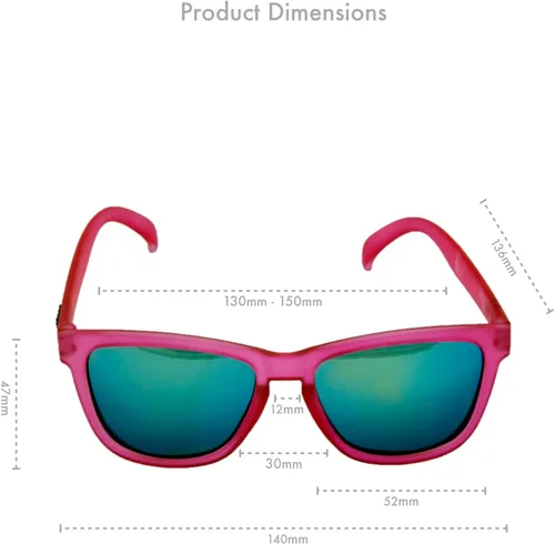 Miniatura 4 de Lentes de sol polarizados para los UV, antideslizantes, sin rebote, de Goodr, Rosado