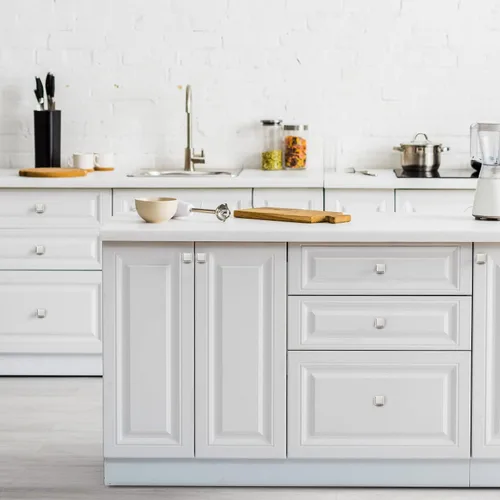 Miniatura 8 de Pomos de gabinete plateados de Home Expert, paquete de 5 - Tiradores cuadrados negros para cocina y cajones - Pomos de puerta de armario de níquel