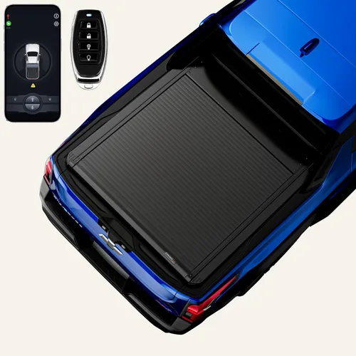 Miniatura 12 de ONINE Cubierta rígida retráctil Pull-Lock-Go para Ford Maverick 2022-2025 con caja de 4.6 pies (54.4 pulgadas), aluminio negro mate, compatible