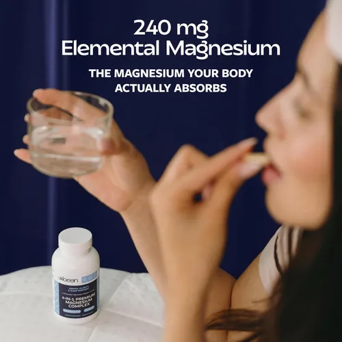 Miniatura 7 de Magnesio 4 en 1 para apoyo al sueño, L-treonato, glicinato, malato y citrato, 240 mg, suplemento de complejo de magnesio quelado (60 cápsulas)