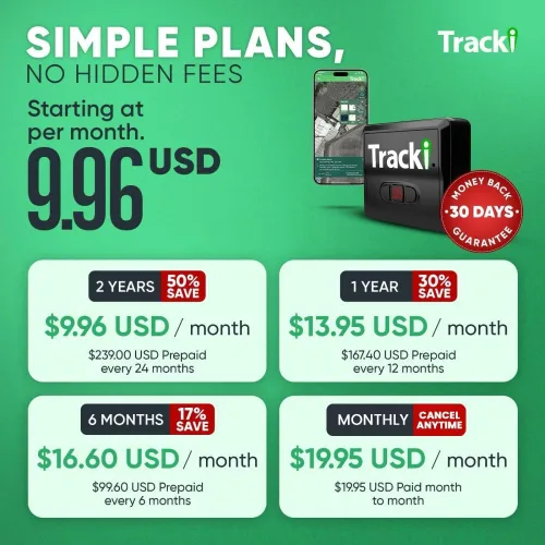 Miniatura 5 de Tracki Mini rastreador GPS, suscripción de 6 meses incluida - Rastreador universal compacto 4G LTE para vehículos, bolsas, equipaje y activos