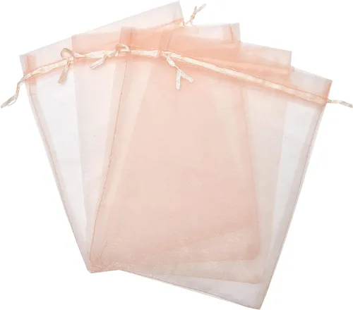 Miniatura 14 de 25 bolsas de organza con cordón de 8 x 12 pulgadas, regalo de fiesta de boda, juguetes, bolsas de maquillaje, bolsa de regalo Negro