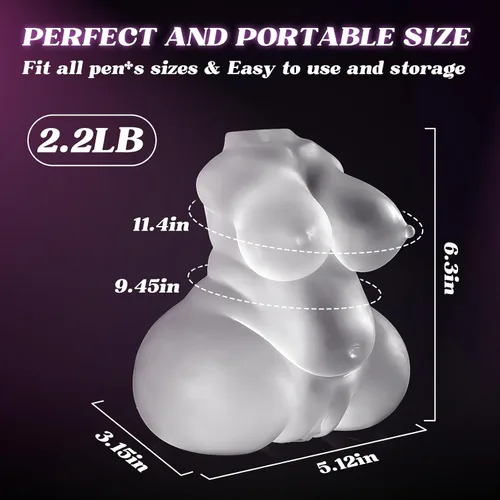 Miniatura 2 de Muñeca sexual masculina, masturbador masculino, muñeca sexual BBW de 2.2 libras, juguete sexual de bolsillo para hombres, muñecas sexuales realistas