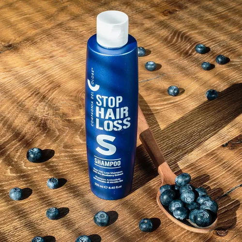 Miniatura 5 de Compagnia Del Colore Champú Stop Loss con extracto de arándano bio - Brillo de labios estrellados gratis 0.3 fl oz (8.5 fl oz/8.45oz)