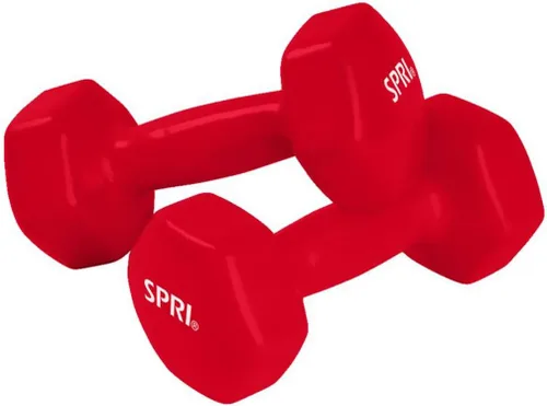 Miniatura 10 de SPRI Juego de 2 mancuernas de mano con revestimiento de vinilo para ejercicio y fitness, equipo de gimnasio en casa, entrenamiento de fuerza, pesas