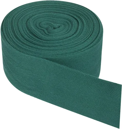 Miniatura 12 de PATIKIL Cinta de sarga de algodón de 1 pulgada, 50 yardas, cinta de algodón, cinta de encuadernación al bies, cinta de espiga para costura, Verde