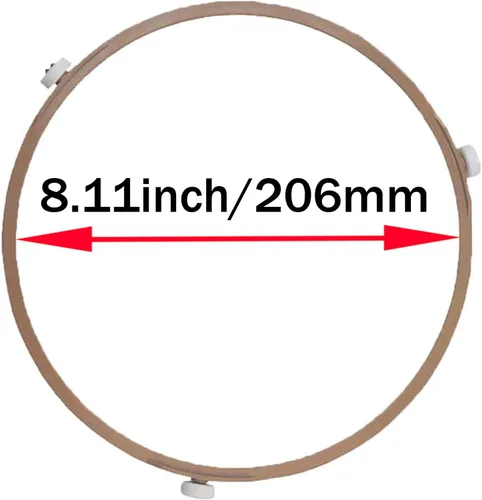Miniatura 2 de Anillo giratorio de microondas de 8.11 a 8.74 pulgadas, rodillo de anillo giratorio de 8.74 pulgadas, soporte de bandeja de placa de vidrio medio