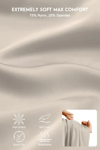 Miniatura 4 de Pantalones cortos largos para mujer, 12 pulgadas, longitud a la rodilla, casual, para entrenamiento, atletismo, natación, bermudas