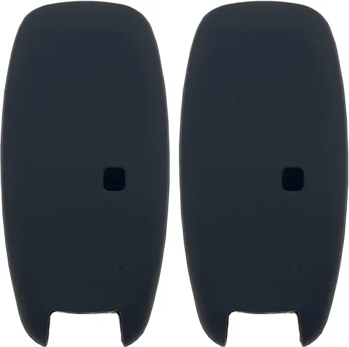 Miniatura 2 de REPROTECTING Funda de goma de silicona para llavero compatible con Nissan Pathfinder Rogue Kicks (5 botones, negro/negro)