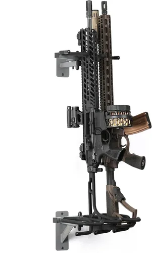 Miniatura 8 de Savior Equipment Soporte de Pared para Rifles Montado en la Pared Táctico para Escopetas Carabinas Armas de Fuego Exhibidor de Armas Independiente