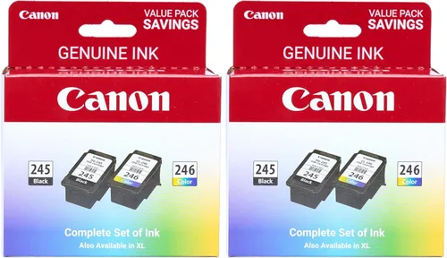 Canon Paquete económico de tinta original PG-245 / CL-246 (2 cartuchos), compatible con iP2820, MG2420/2924/2920/3020/2522/2525, MX492,