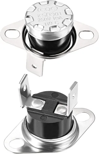 Miniatura 39 de uxcell KSD301 Termostato 104.0 °F/104°F 10A N.C Ajustar interruptor de temperatura de disco rápido para microondas, horno, cafetera 2 piezas