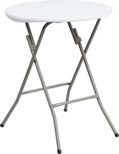 Flash Furniture Elon - Mesa redonda plegable de plástico para eventos de 2 pies para todas las ocasiones, mesa de banquetes plegable para eventos de