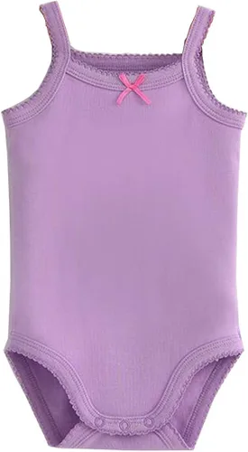Miniatura 4 de Body sin mangas con tirantes delgados para bebés y niñas, de algodón, paquete de ropa de verano para bebé