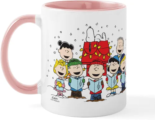 Miniatura 7 de CafePress Peanuts Gang Christmas Taza de Café de Cerámica de 11 oz (325 ml)
