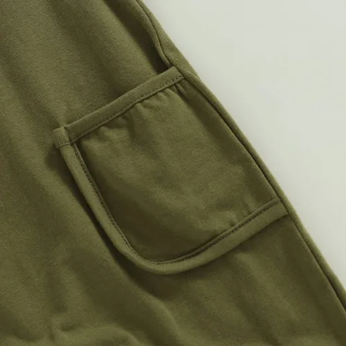 Miniatura 142 de Mameluco unisex de manga corta para bebé recién nacido, con botones, de una pieza, ropa de color sólido
