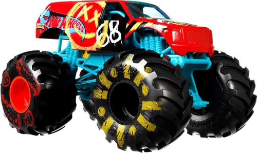 Miniatura 4 de Hot Wheels Monster Truck - Vehículo Derby de demostración a escala 1:24 con ruedas gigantes para niños de 3 a 8 años, gran regalo, camiones