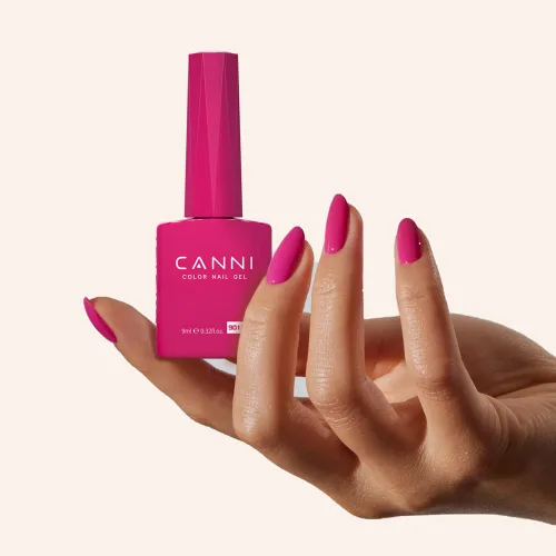Miniatura 7 de CANNI Juego de esmaltes de uñas en gel sin hema de 9ml - Kit de manicura de gel para uñas rosa claro de 6 piezas, esmalte LED de remojo fácil