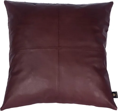 Miniatura 9 de LL LEATHER LOVERS Funda de almohada de piel de cordero - Funda de cojín para sofá, fundas decorativas para sala de estar y dormitorio, 20 x 20 Negro