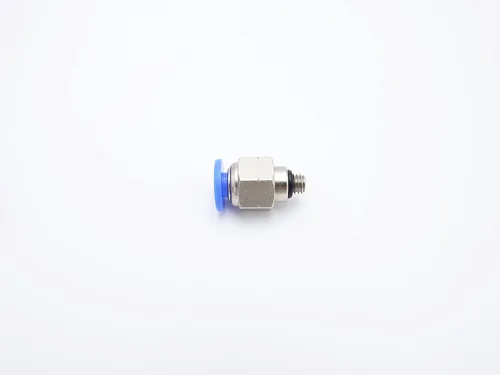 Miniatura 2 de Accesorio de conexión de empuje 5/32" Tubo OD x 10-32 UNF rosca macho, Conectores neumáticos de aire y agua de empuje rápido rectos para macho