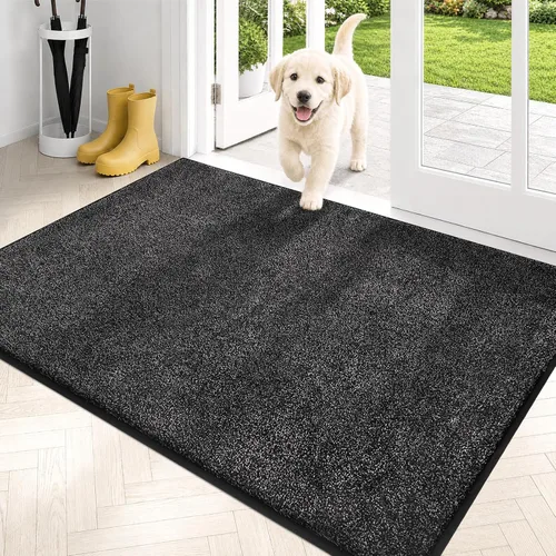Miniatura 59 de PURRUGS Alfombra de área de fácil cuidado de 4 x 6 pies, antideslizante, lavable a máquina, tapete para puerta de perro, resistente a las manchas