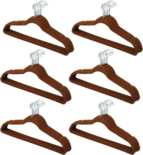 Miniatura 9 de Perchas de terciopelo, 10 unidades (8 colores)