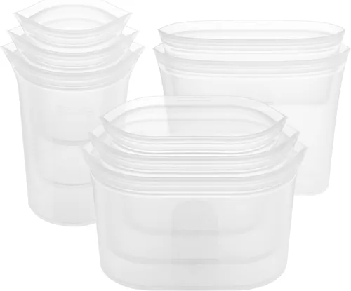 Miniatura 16 de Zip Top - Contenedores reutilizables de silicón 100 % platino