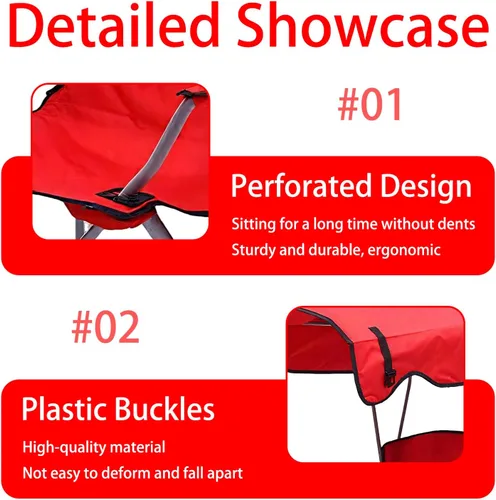 Miniatura 8 de Travel Folding Chair Canopy Chair Sun Shade Outdoor Portable Beach Folding Camo 50 * 50 * 90/120CM