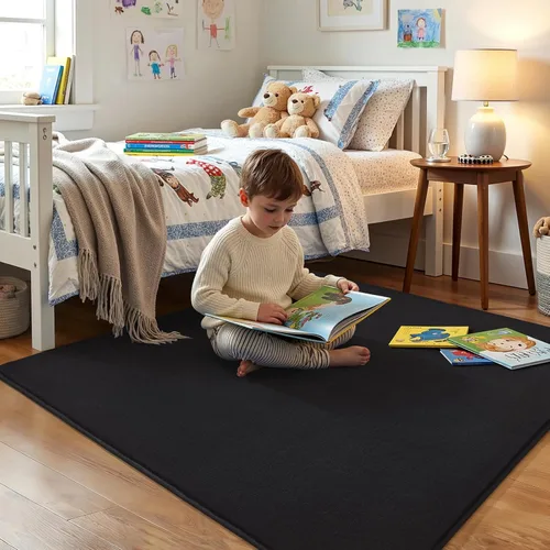 Miniatura 99 de Amearea Alfombras modernas para dormitorio, sala de estar, alfombra de espuma viscoelástica gruesa de 4 x 6 pies, alfombra de espuma viscoelástica