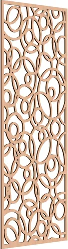Miniatura 188 de Latrobe Paneles de pared decorativos de madera con calado, 9 3/8 pulgadas de ancho x 24 3/8 pulgadas de alto x 3/8 de alto, roble rojo rojo (Red Oak)
