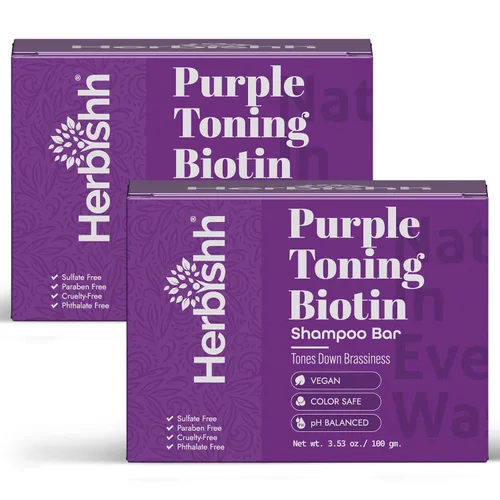 Miniatura 9 de Herbishh Barra de champú para el crecimiento del cabello, fortalecimiento y nutrición, sólido para adelgazar el cabello, infundido con biotina, sin