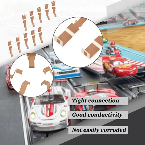Miniatura 4 de Zapatos de recogida aptos para chasis Tyco 440 y 440x2, aptos para HO Slot Car - Reemplazo de zapatos de recogida (10 piezas)