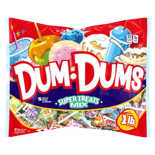 Miniatura 8 de Dum Dums Original Mix Bolsa de 400 unidades – Sabores clásicos de todos los tiempos, ventosas surtidas en bolsa de dulces a granel – Paletas