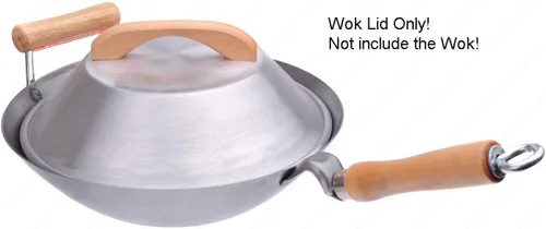 Miniatura 3 de Wok Shop - Tapa plana para wok, 13 pulgadas (para wok de 14 pulgadas)