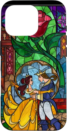 Miniatura 20 de Disney Beauty and the Beast Belle y Príncipe - Funda de vidrio manchado para iPhone 12 Pro Max