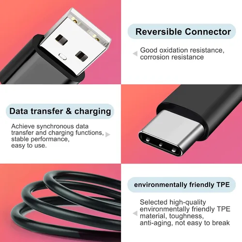 Miniatura 3 de Love your yy Cable de carga micro USB C para Raycon E25 Pro/E50/E55/E85, Raycon The Gaming/Fitness/Everyday/Work Earbuds, TOZO T12 NC9, cable