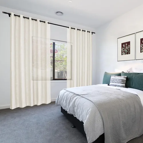 Miniatura 4 de Frelement Paneles de cortinas de lino hechos a medida para sala de estar, dormitorio, sala de reuniones, cortinas extralargas para techo alto