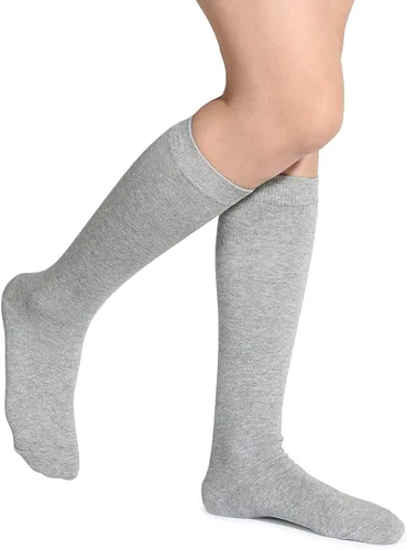 Miniatura 4 de Leotruny 3 pares de calcetines de algodón opacos hasta la rodilla para mujer