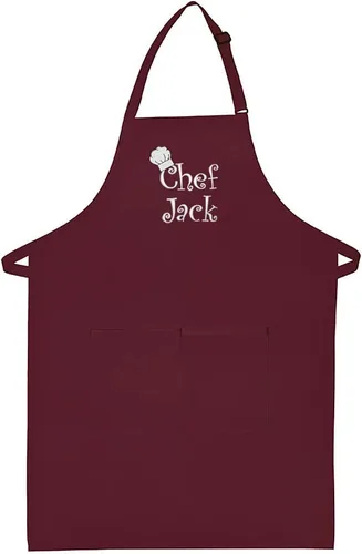 Miniatura 12 de Hecho en los EE. UU. Delantal Premium Bordado Personalizado para Adultos para Hombres Mujeres Día del Padre Día de la Madre Cocina Barbacoa Parrilla