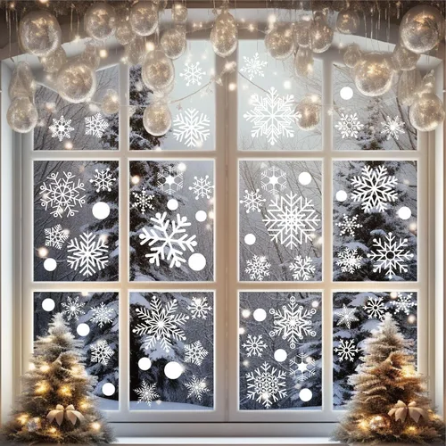 Miniatura 24 de Decoraciones patrióticas para ventanas del 4 de julio, 9 hojas de calcomanías de ventana de bandera estadounidense para ventanas de vidrio