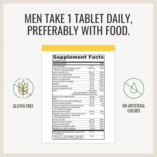 Miniatura 2 de Nature's Way Alive! Once Daily 50+ Multivitamínico: Ultra potencia para mujeres y hombres, mezclas a base de alimentos, 60 tabletas cada una
